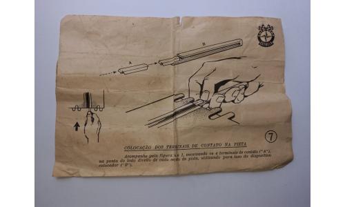 Autorama Estrela - Manual 1960 Coloca��o